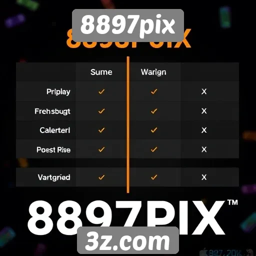 Comparação entre 8897pix e concorrentes no mercado